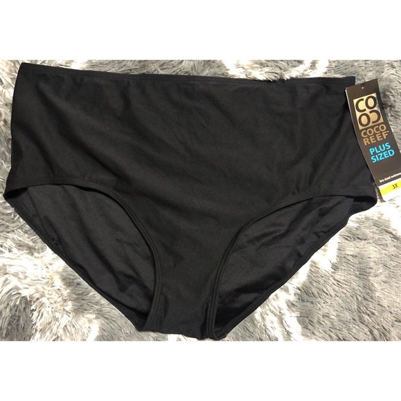 Coco Reef Other - NEW! Coco Reef Black High Waist Tummy Control Bikini Bottom Swimsuit Size 3X